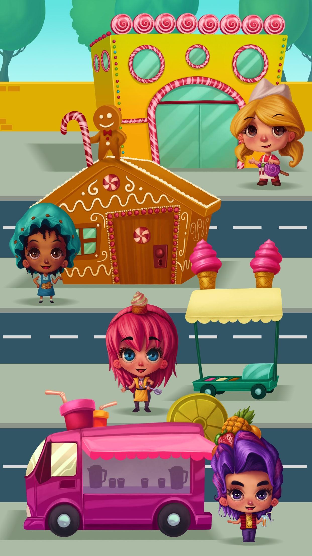Screenshot 1 of Diversión en la ciudad de los dulces 1.0.11