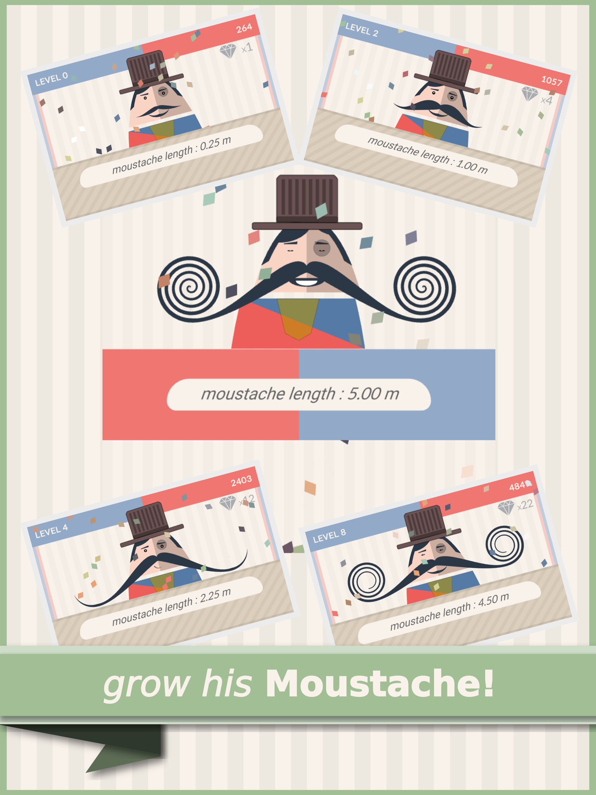 Mr. Mustachio Game Screenshot