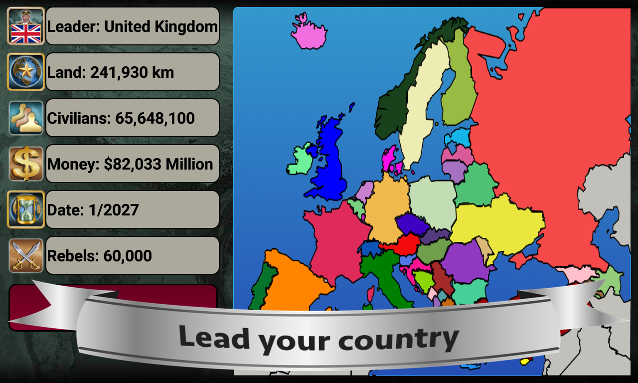 Europe Empire 2027 게임 스크린샷