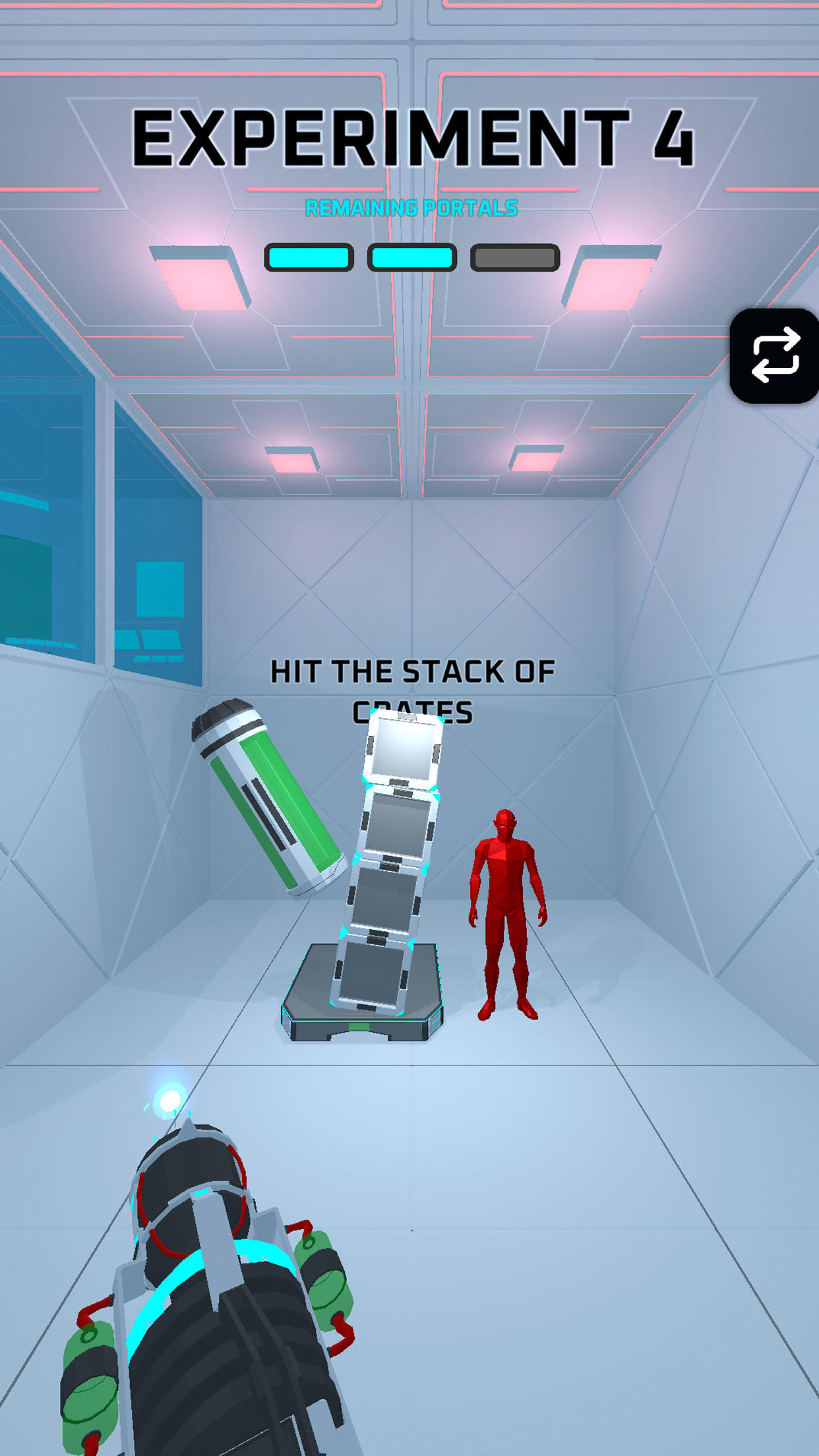 Screenshot of Portals Experiment
