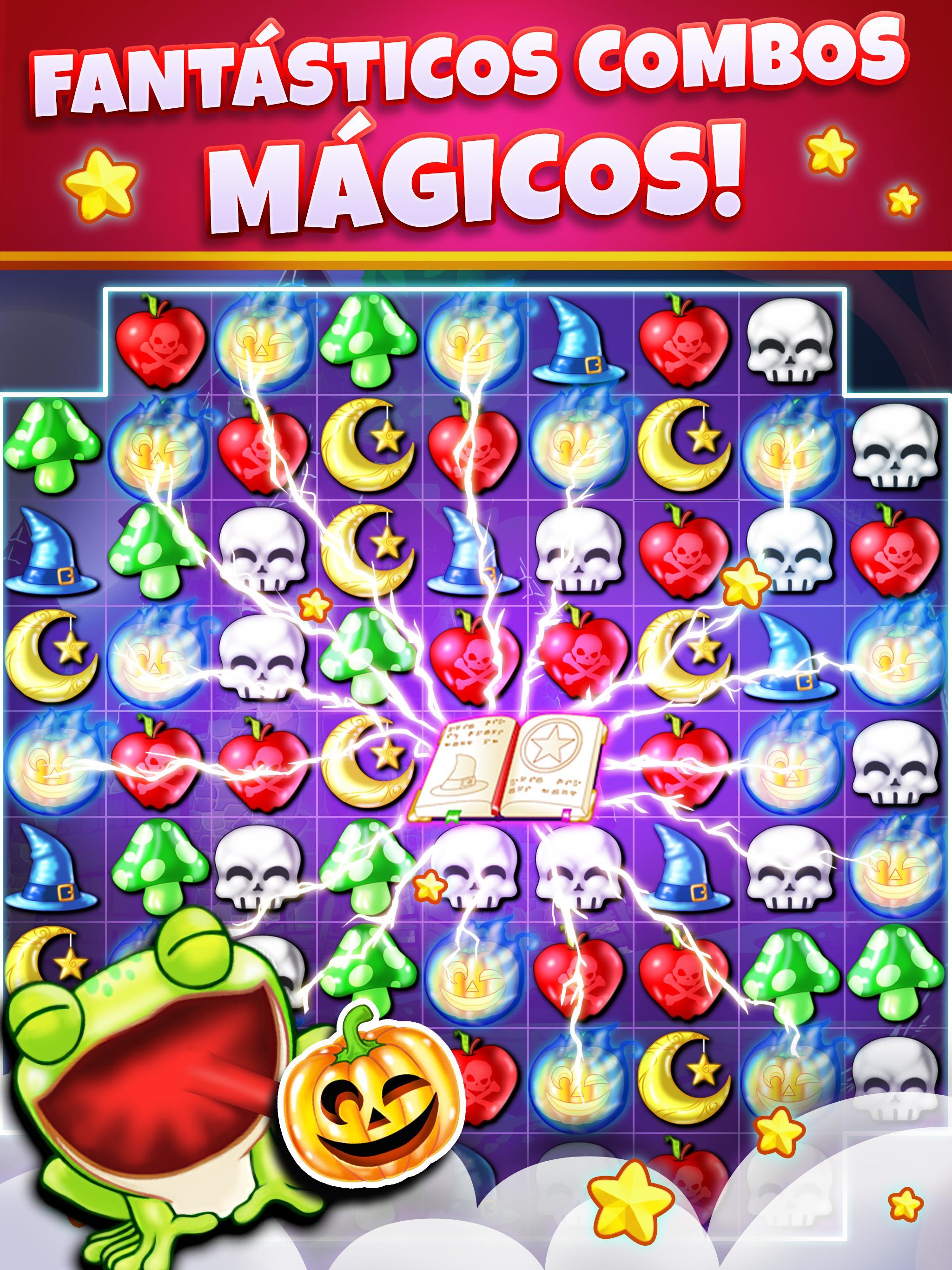 Captura de Tela do Jogo Witch Puzzle - Jogos de Combin