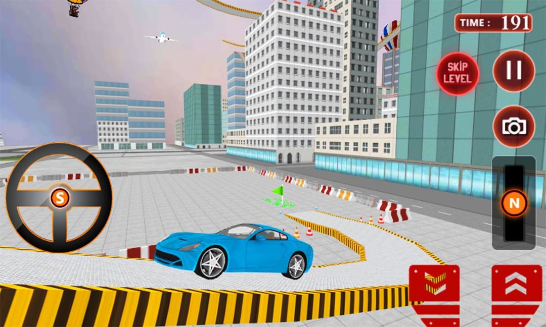 疯狂的司机屋顶运行3D screenshot game