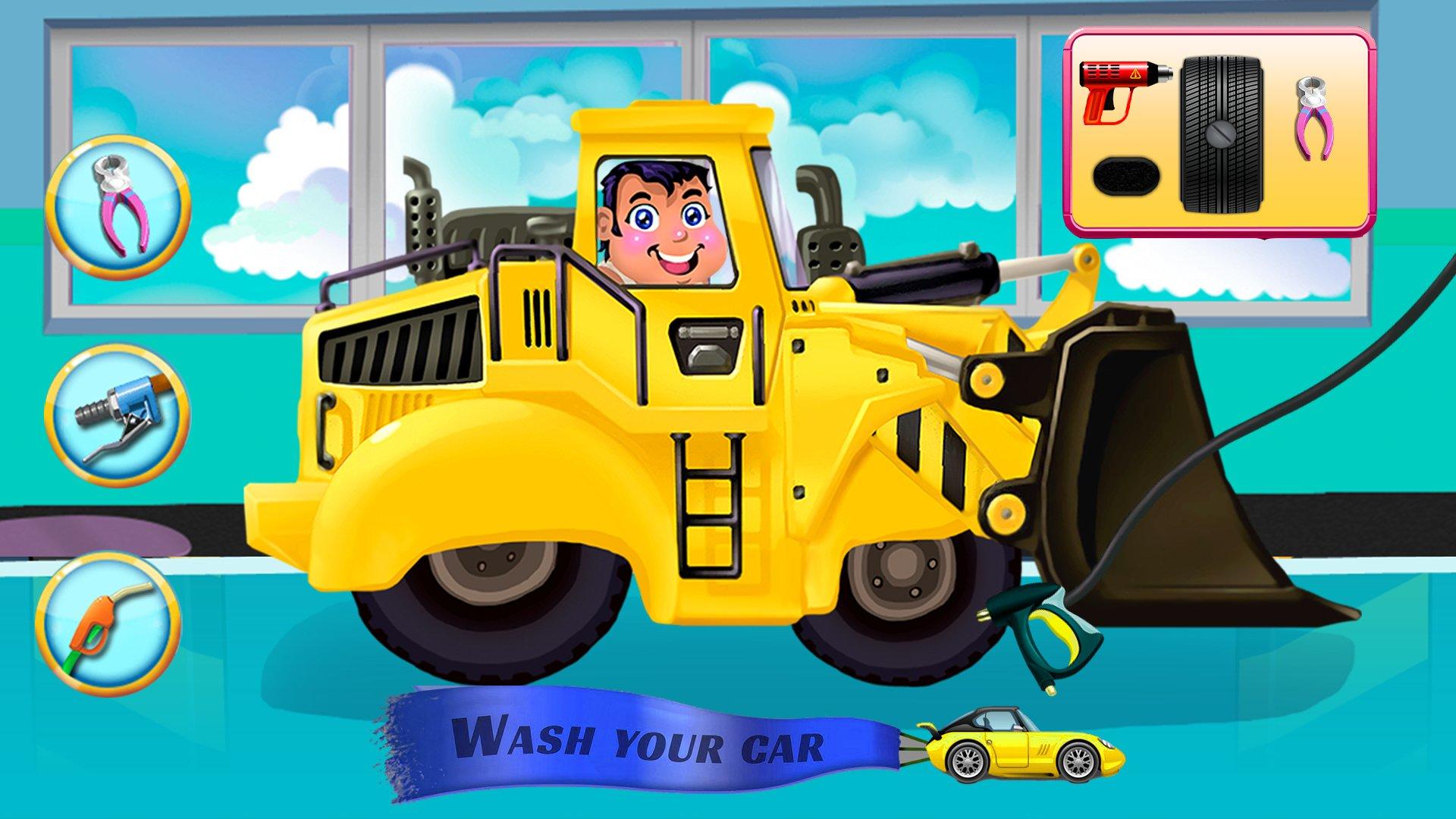 Screenshot of Fungame Kids Car Wash Game