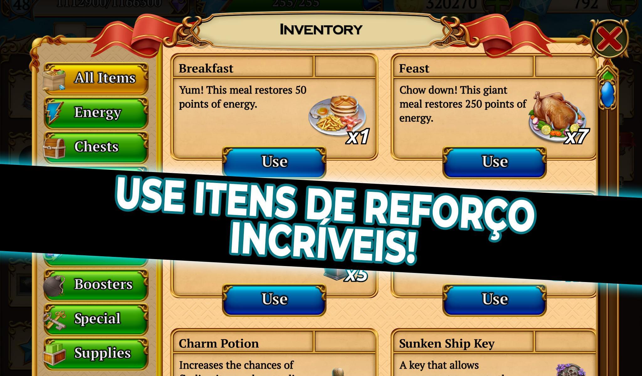 Captura de Tela do Jogo Treasure Match 3