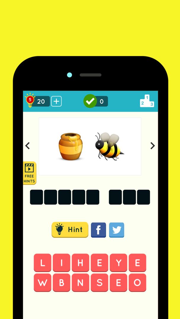 Screenshot of Emoji Quiz