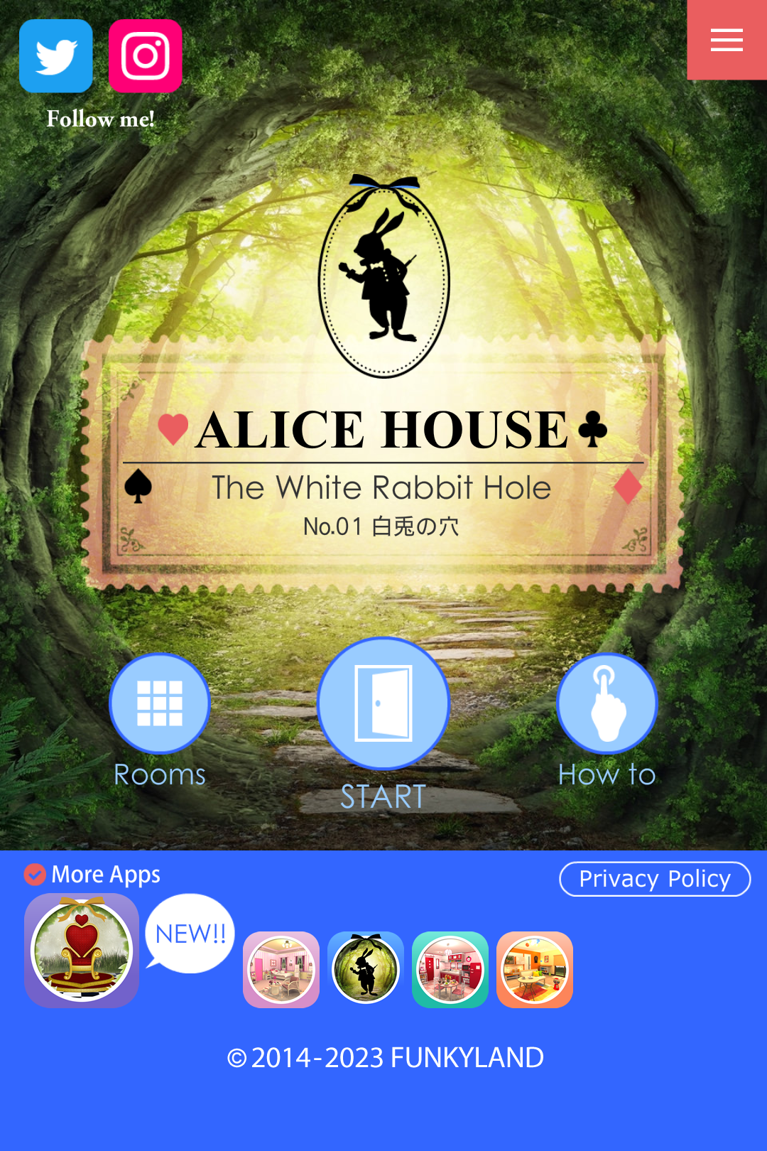 Скриншот игры Escape Alice House
