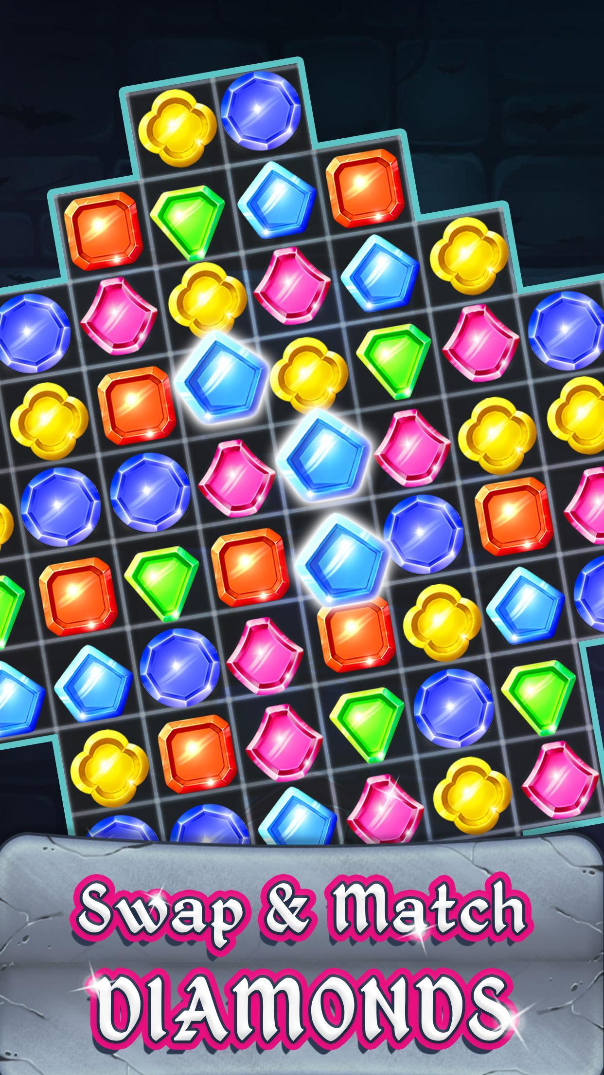 Diamond Cave Match 3 Game Screenshot