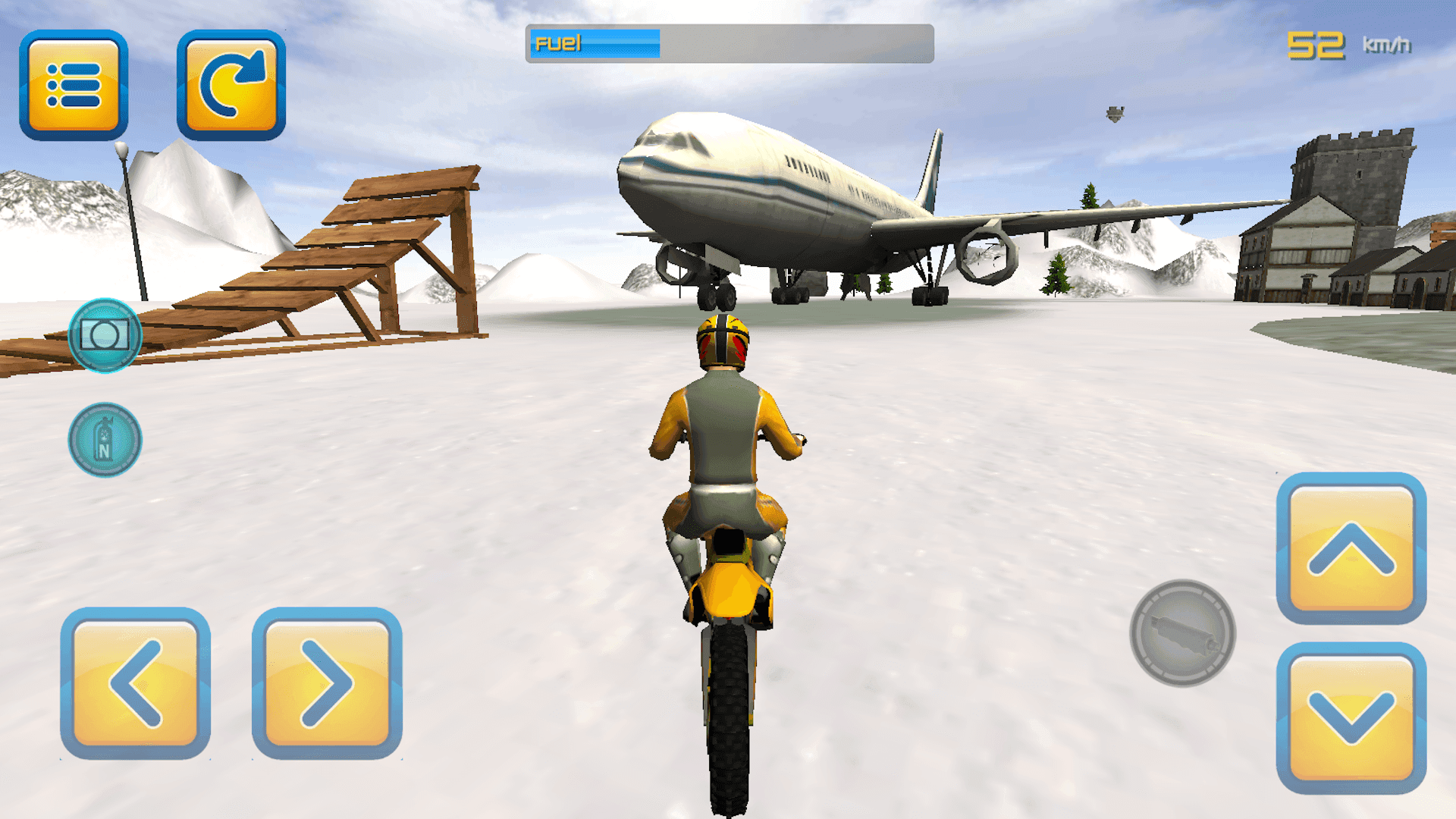 Winter Motorbike Riding 3D Game Screenshot