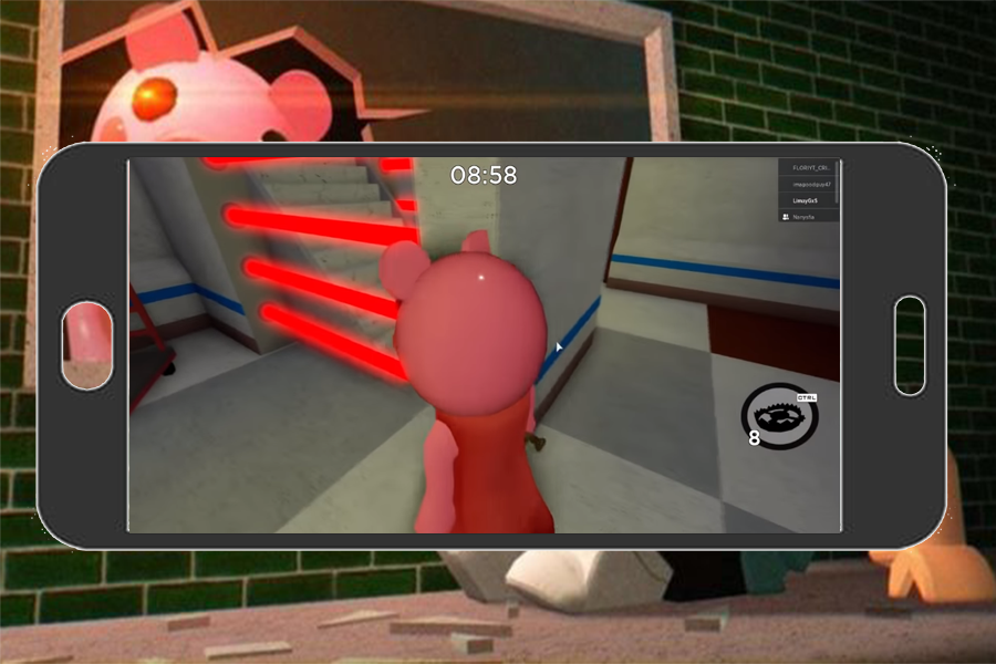 Alpha Piggy Granny Roblox's Mod Scary 게임 스크린 샷
