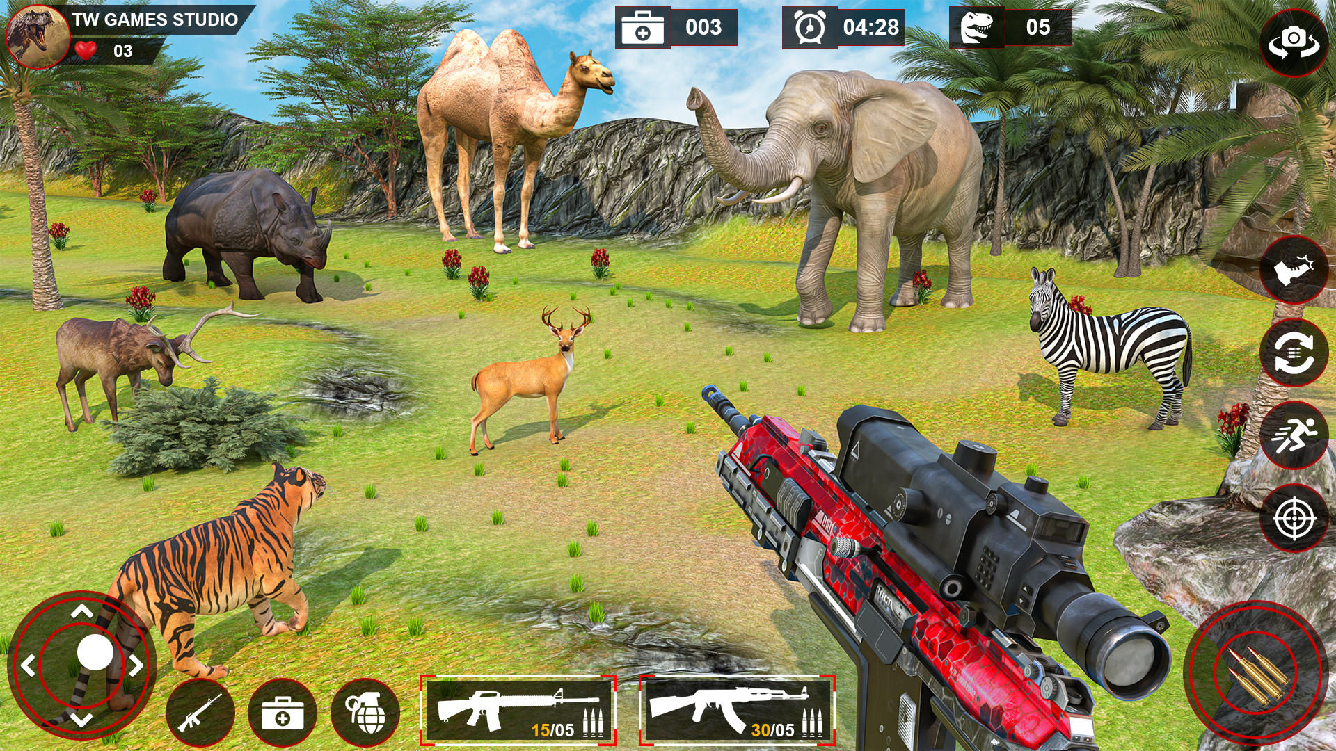 Dino Hunter Wild Animal Games android iOS apk download for free-TapTap