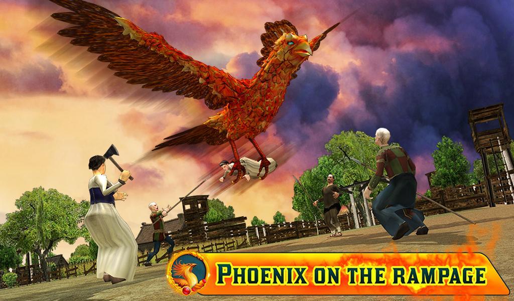 Angry Phoenix Revenge 3D Game Screenshot