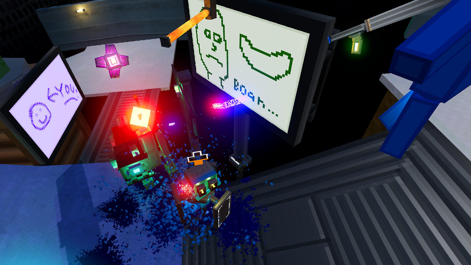 Shoot Giant Robots and Wallrun Game Screenshot