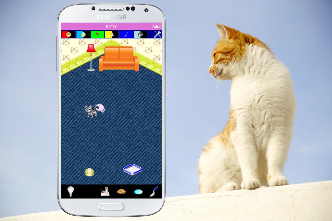 Screenshot of Cat Care Tamagotchi