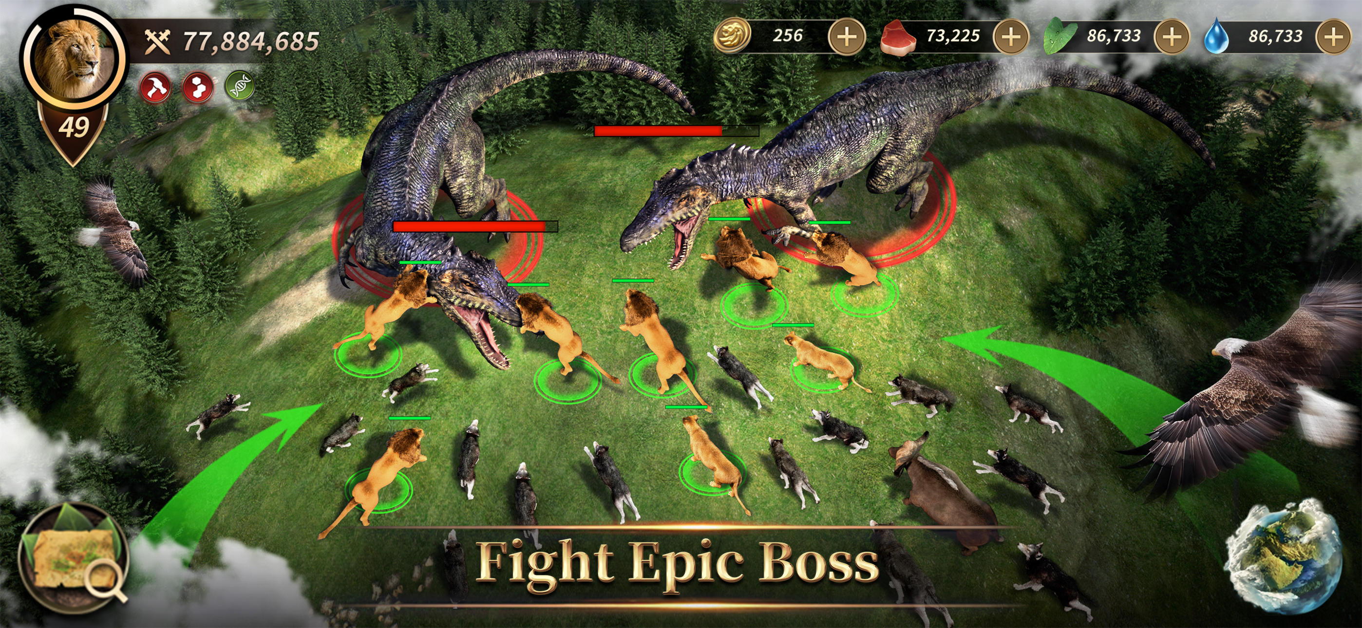Beast Lord: The New Land Game Screenshot
