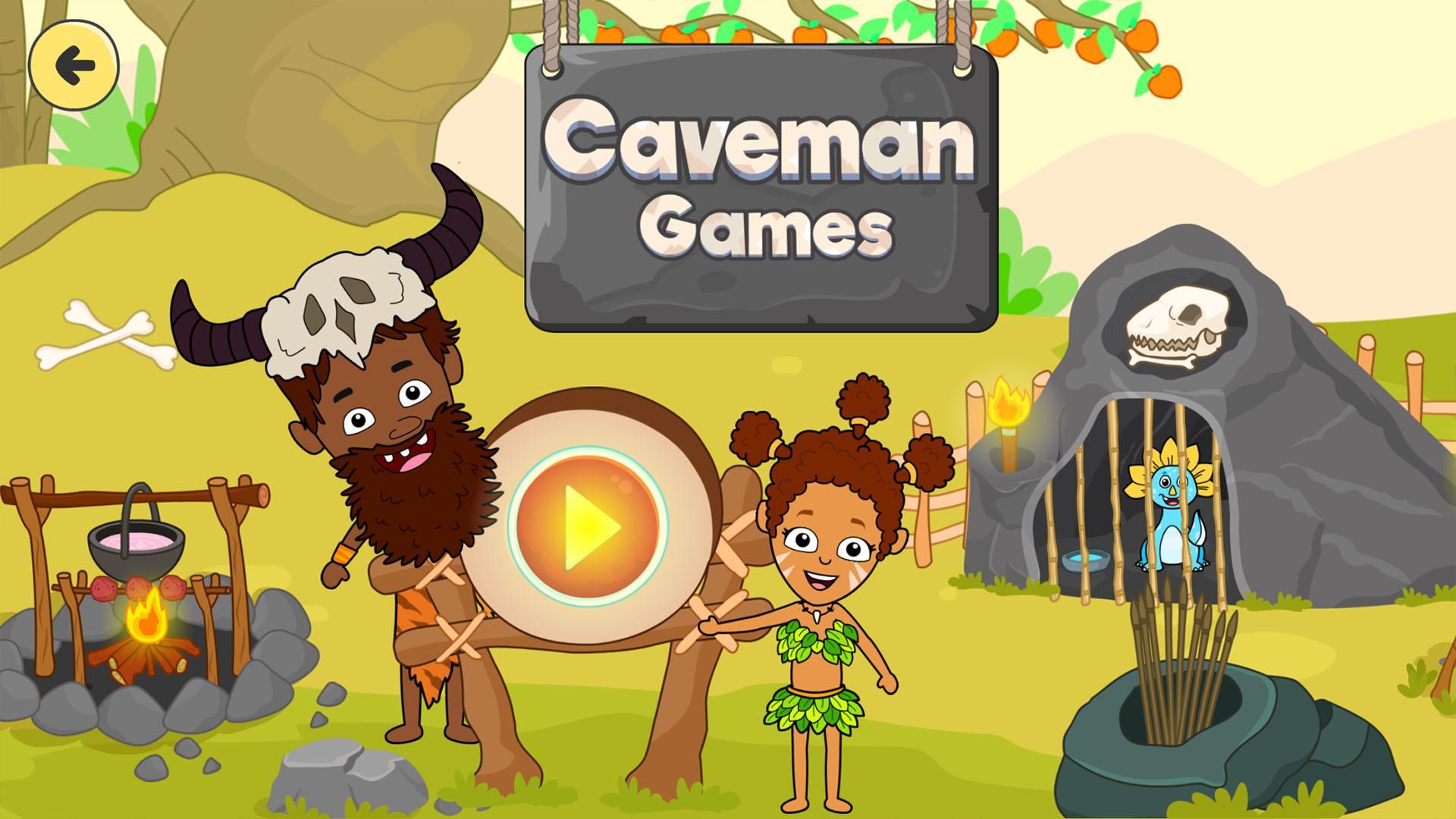 Screenshot of Caveman Games World for Kids