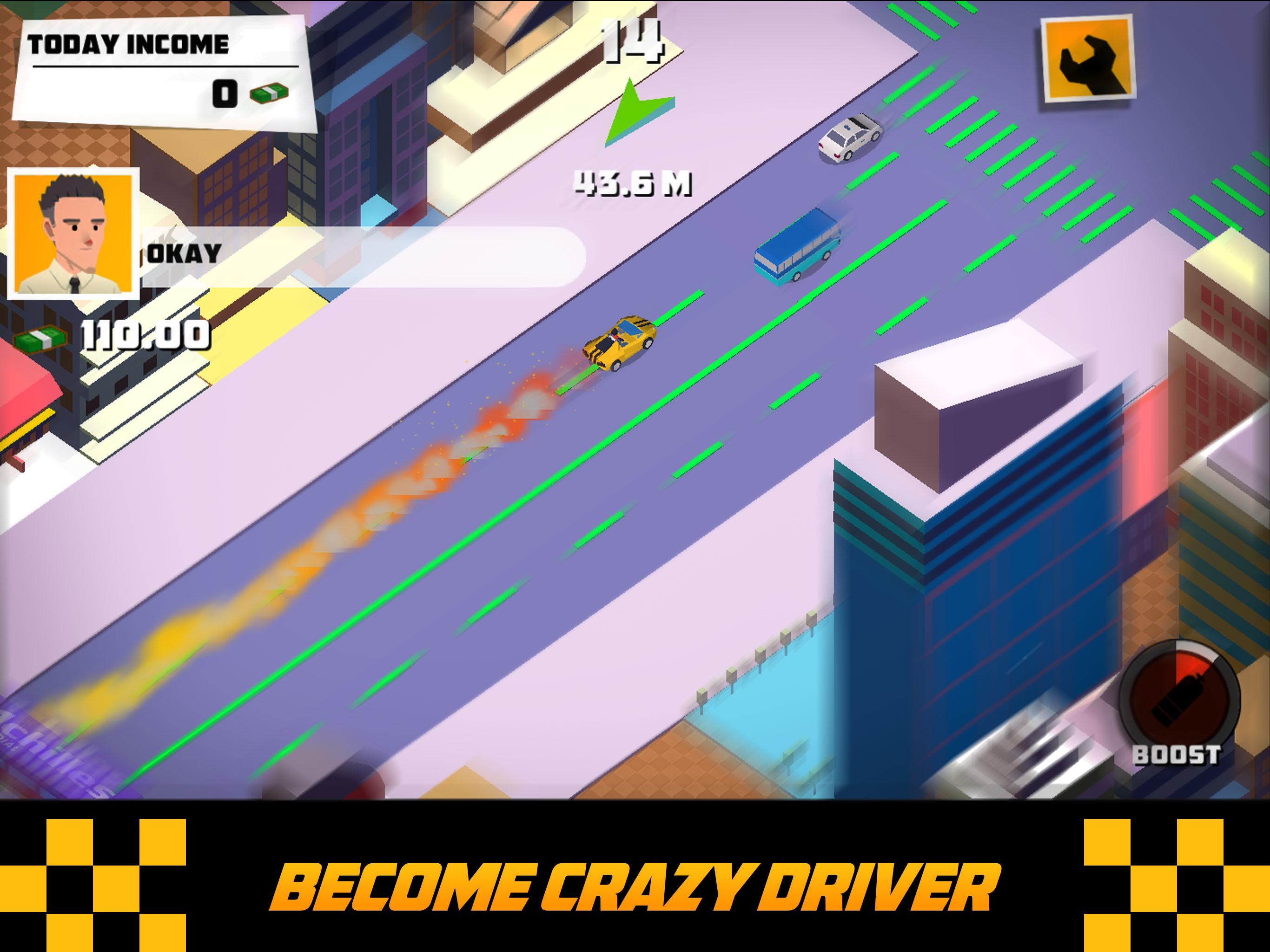 Crazy Traffic Taxi Game Screenshot