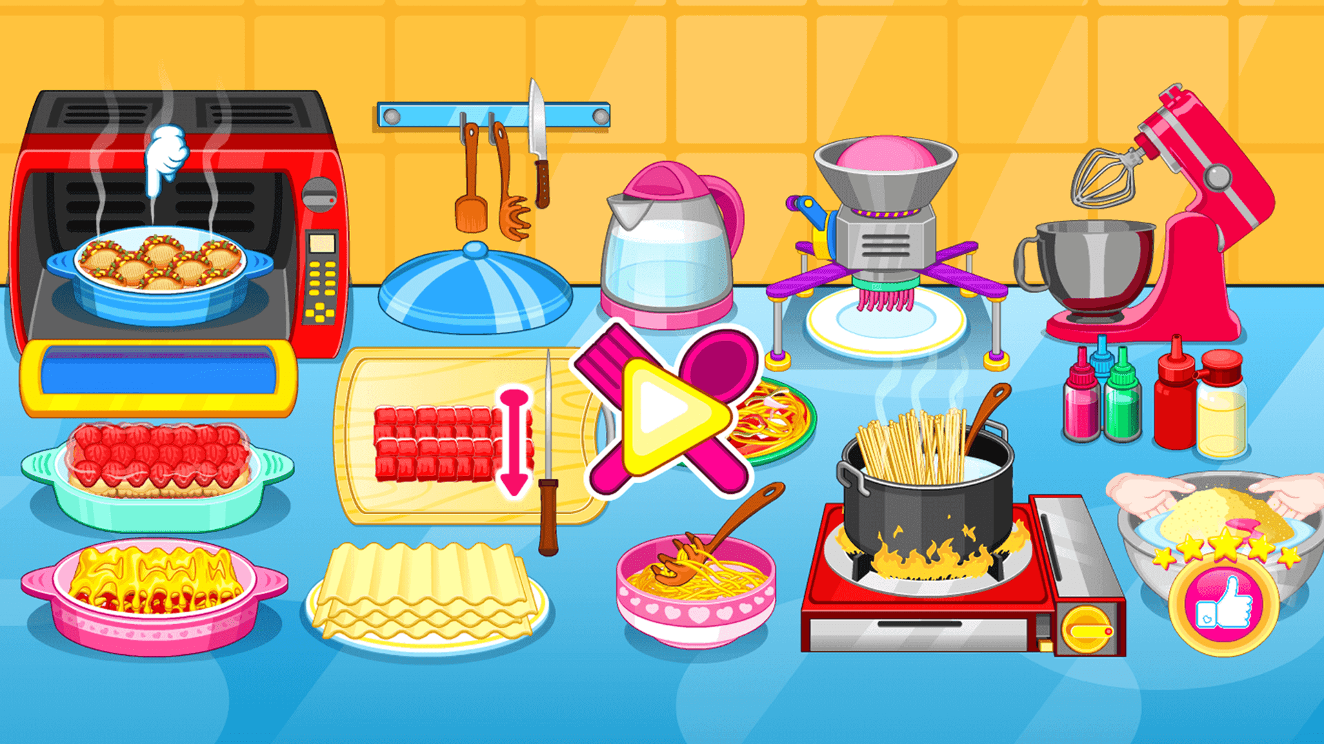 Cook Baked Lasagna Game Screenshot