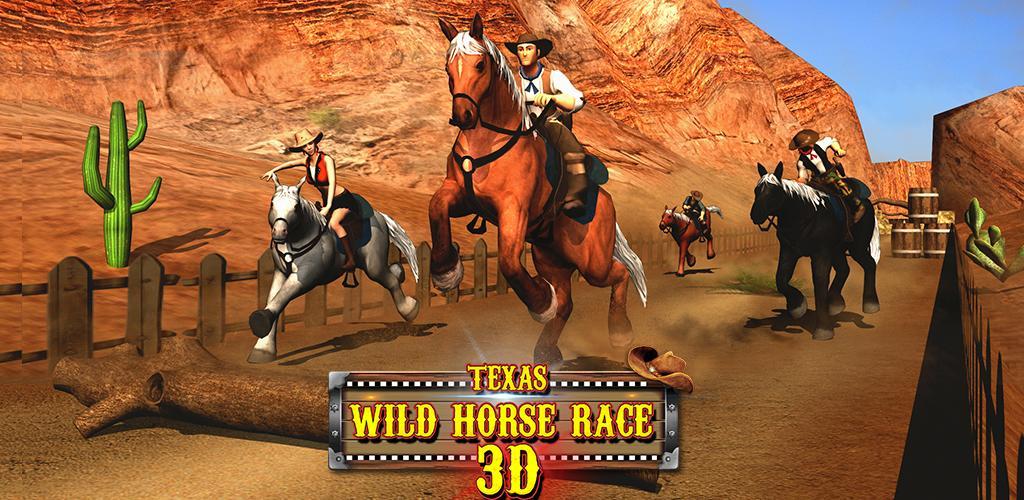 Banner of Texas Wild Horse Race 3D 1.5