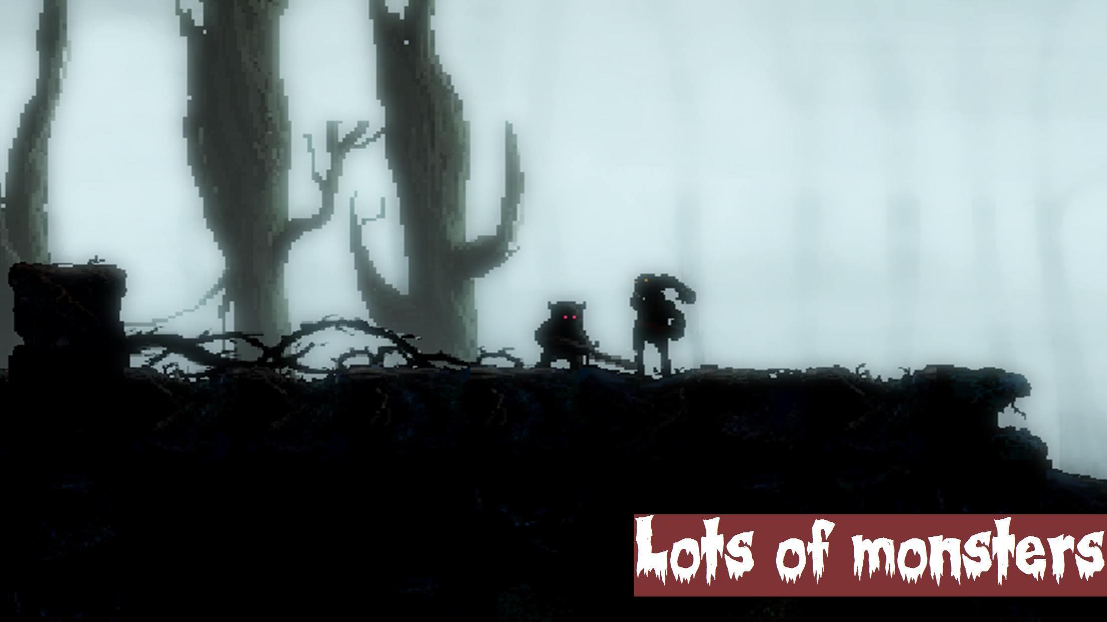 Mahluk: Dark demon - Retro horror platformer Game Screenshot
