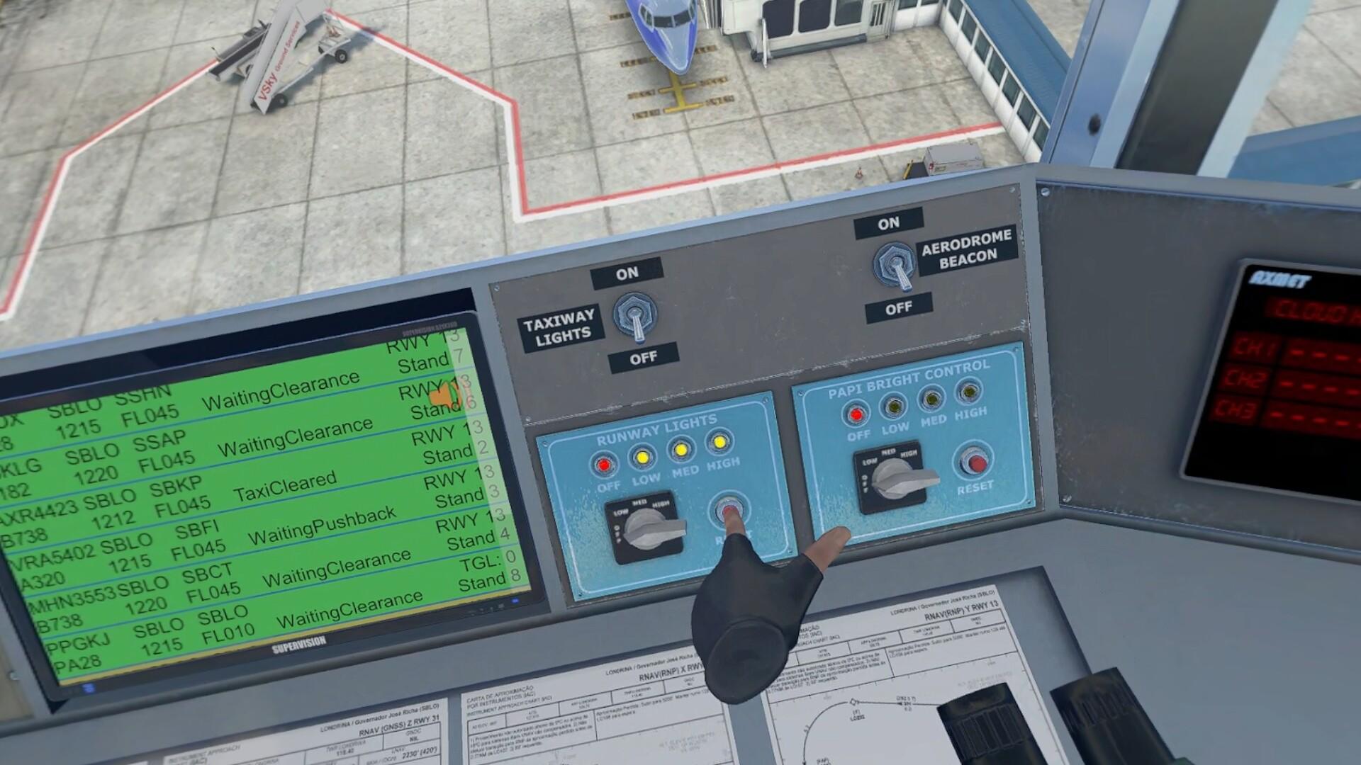 Cuplikan Layar Game V-Air Traffic Control