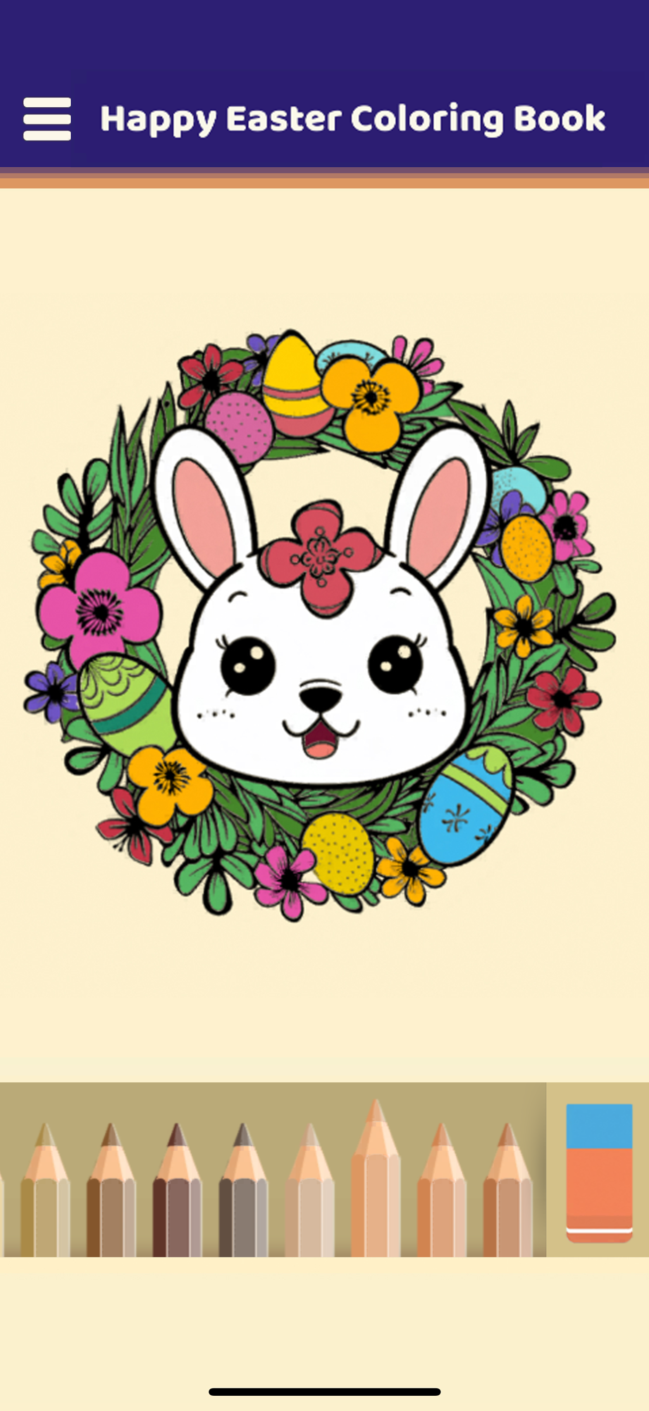 Happy Easter Coloring Book Game Screenshot