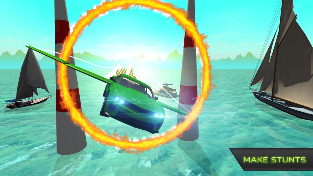 Flying Stunt Car Simulator ภาพหน้าจอเกม