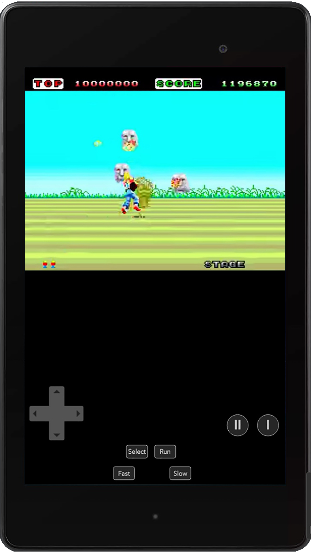 Space Harrier PCE Game Screenshot