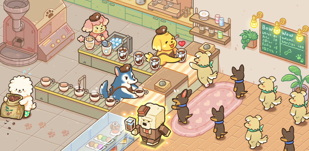 Screenshot of the video of Dog Cafe Tycoon