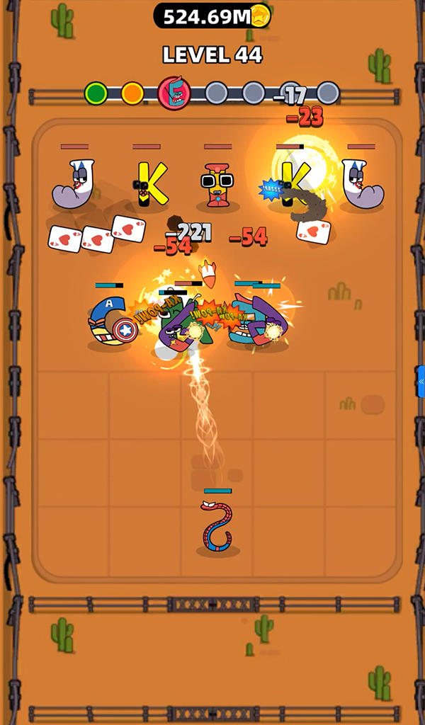 Screenshot of Merge Alphabet 2D Fusion Fight
