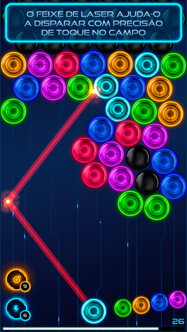 Captura de Tela do Jogo Magnetic balls 2: Neón