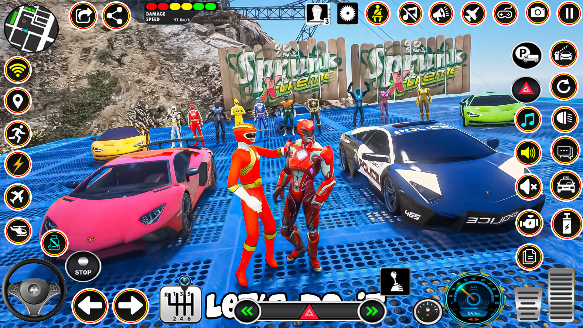 Spider Car Stunt Game Car Game Game Screenshot