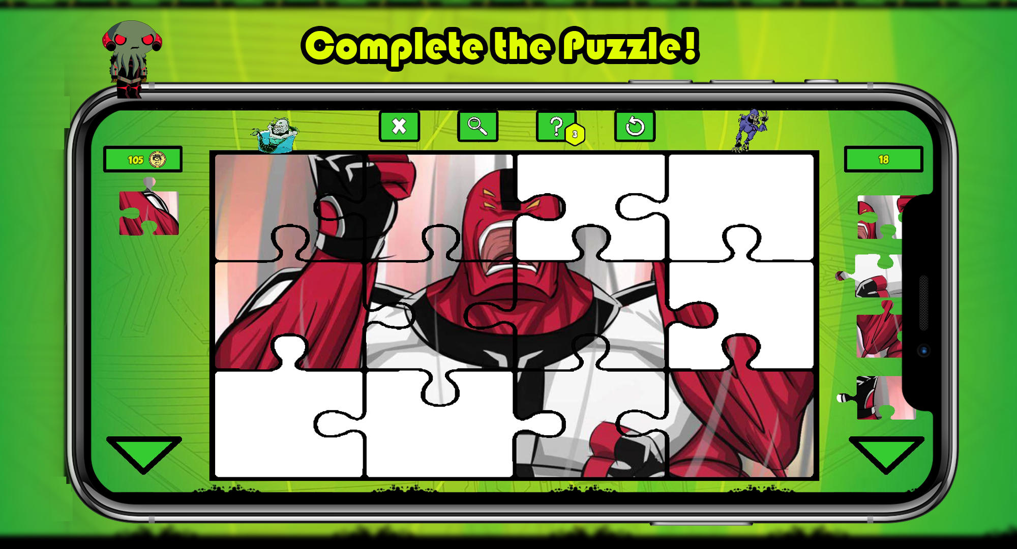 Ben Alien 10 Coloring Game Screenshot
