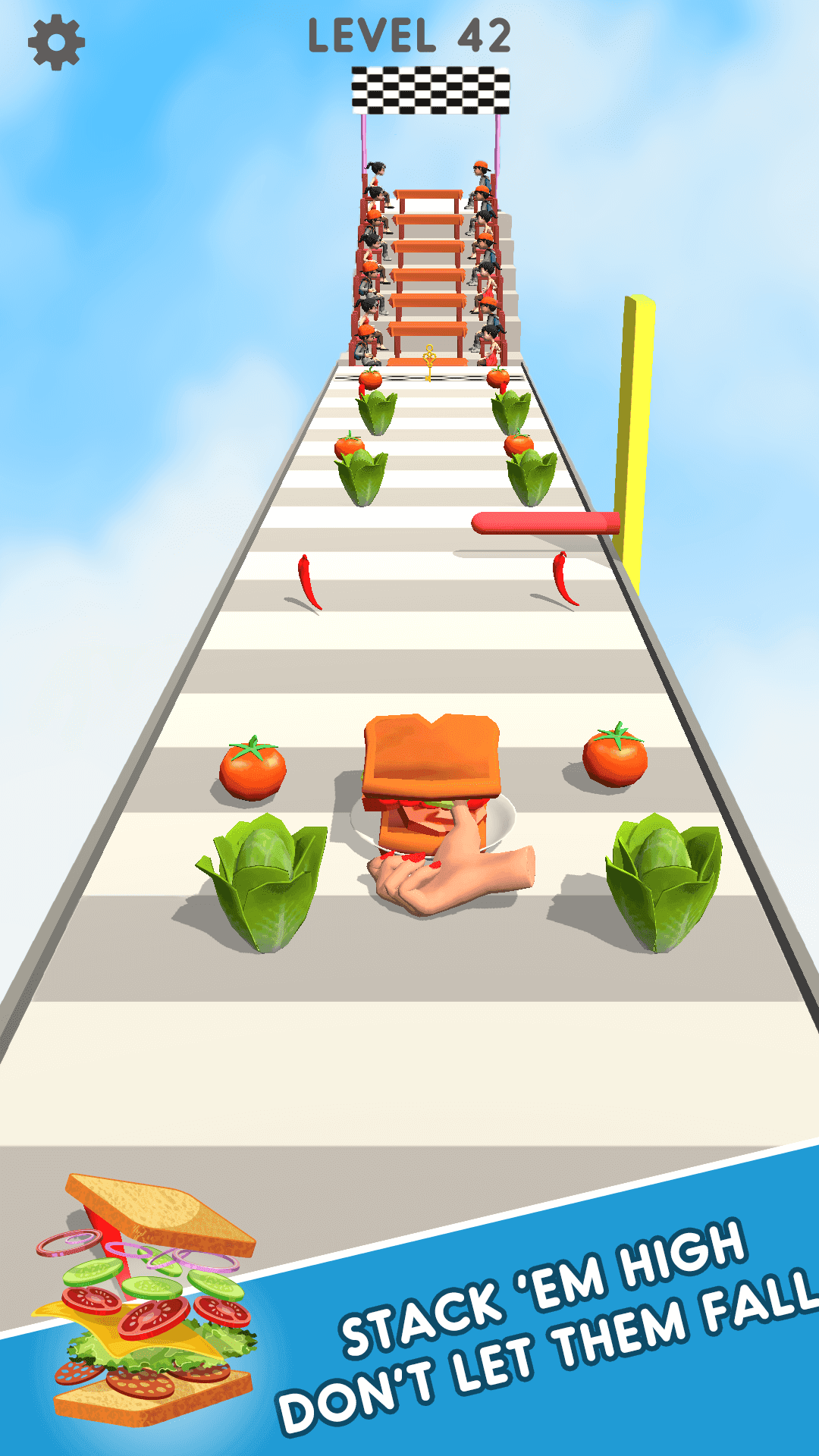 Sandwich Stack Runner Game Game Screenshot