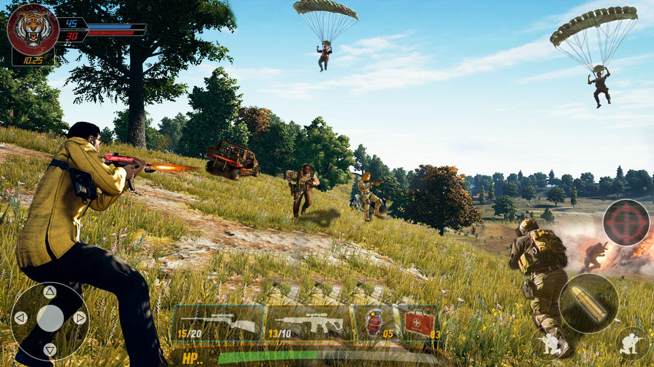 Screenshot of Commando shooting: army game