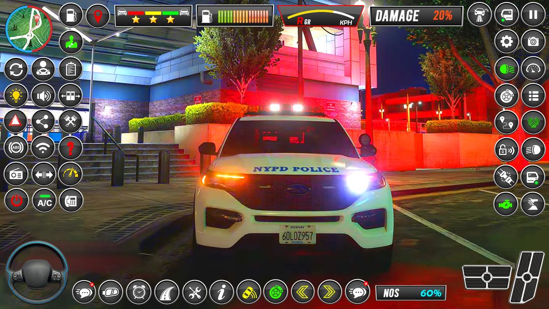 범죄 도시 자동차 으스스한 3D 스턴트 게임 스크린 샷