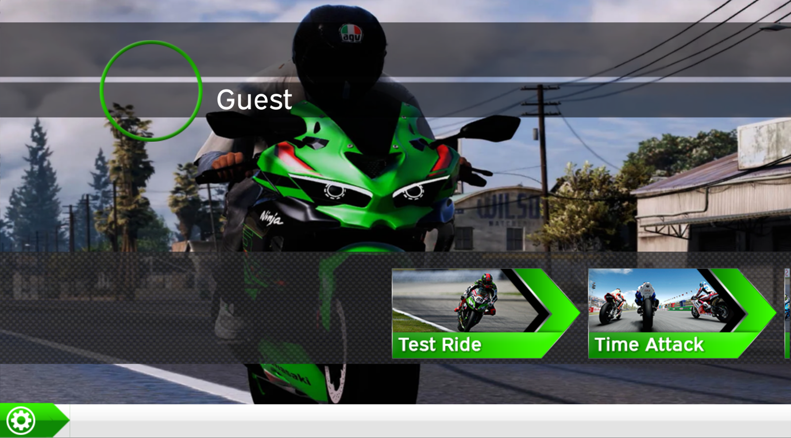 ZX25R Racing Game Simulator Game Screenshot