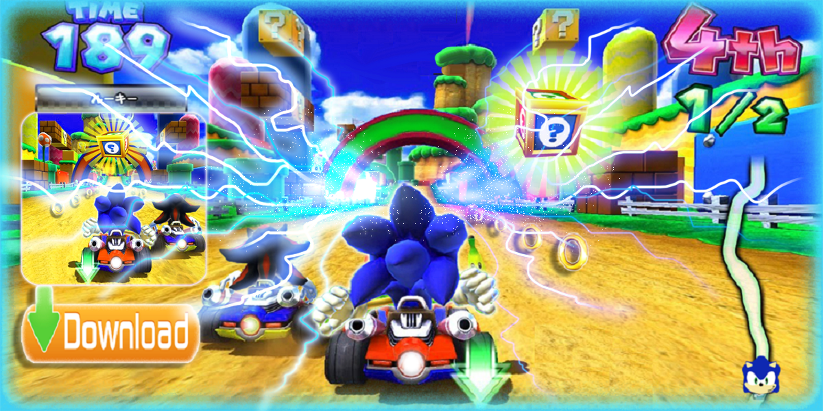 Screenshot of Subway Blue Hedgehog Racing