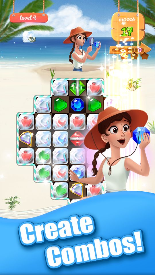 Jewel Ocean - New Match 3 Puzzle Game Idle Garden ภาพหน้าจอเกม