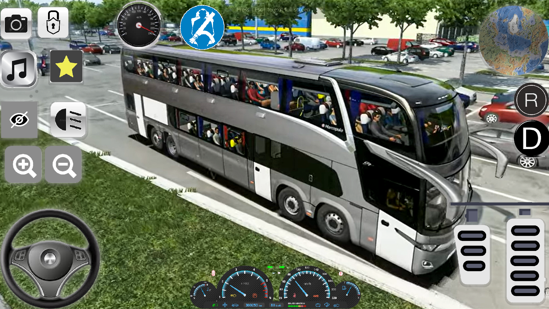 moderno ônibus dirigir estacionamento-ônibus jogos Android Jogos