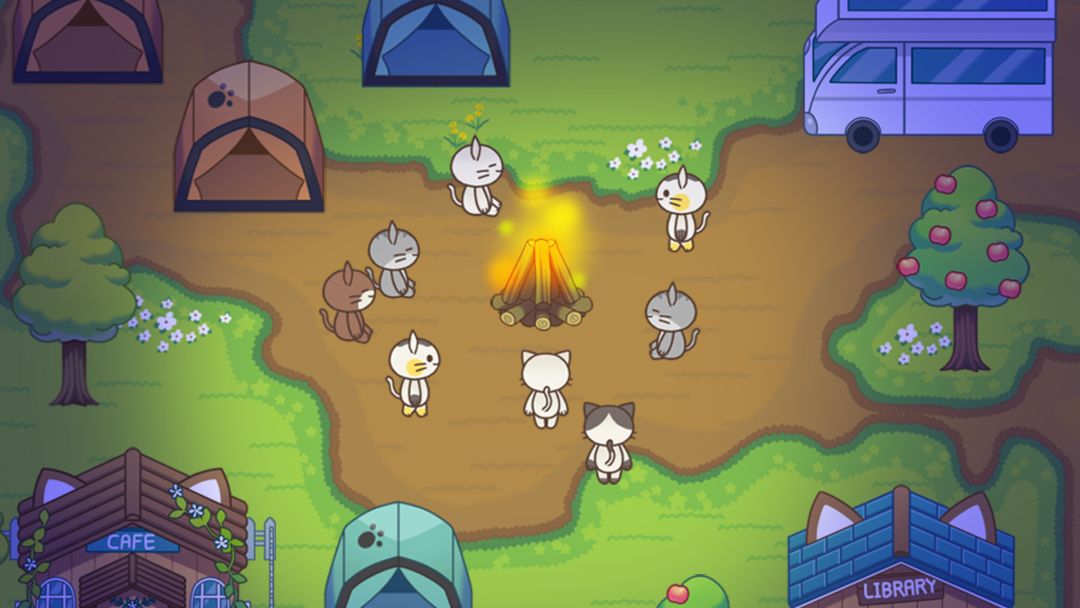 Cat Forest - Healing Camp ภาพหน้าจอเกม