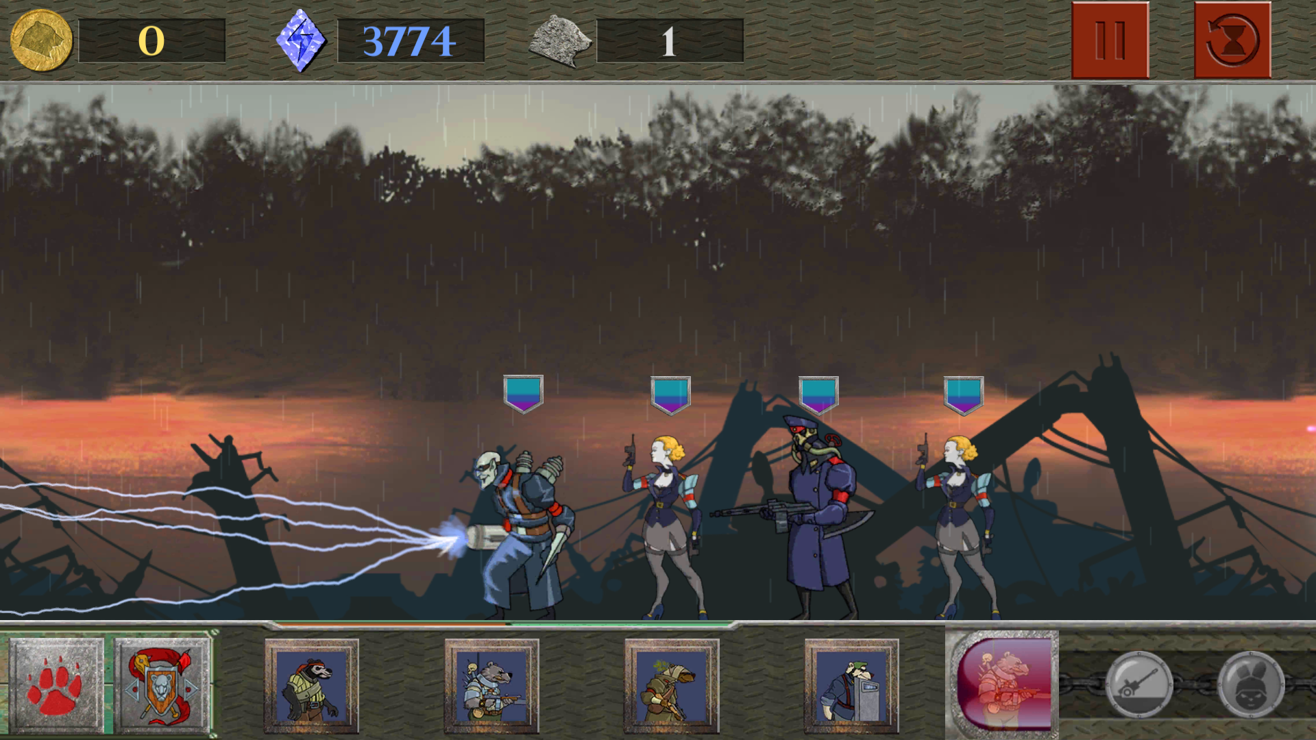 Bears vs Vampires 게임 스크린샷