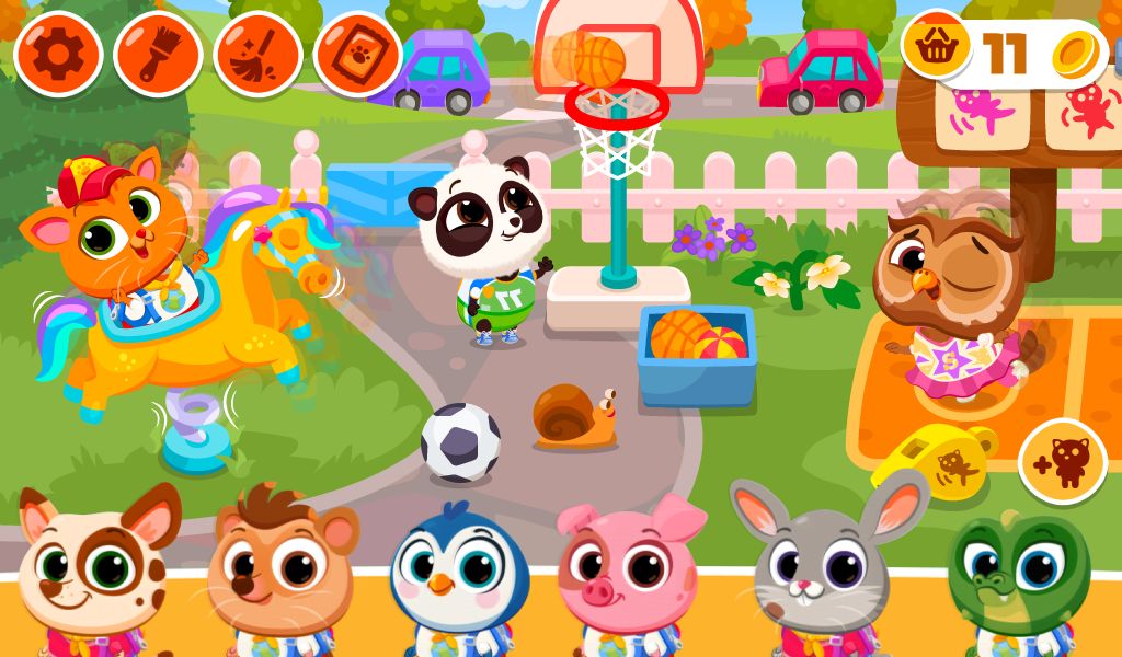 Bubbu School–สัตว์น่ารักของฉัน ภาพหน้าจอเกม