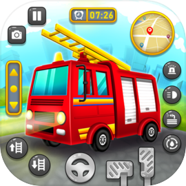 Kids Firefighter: Fire Rescue And Car Wash Garage