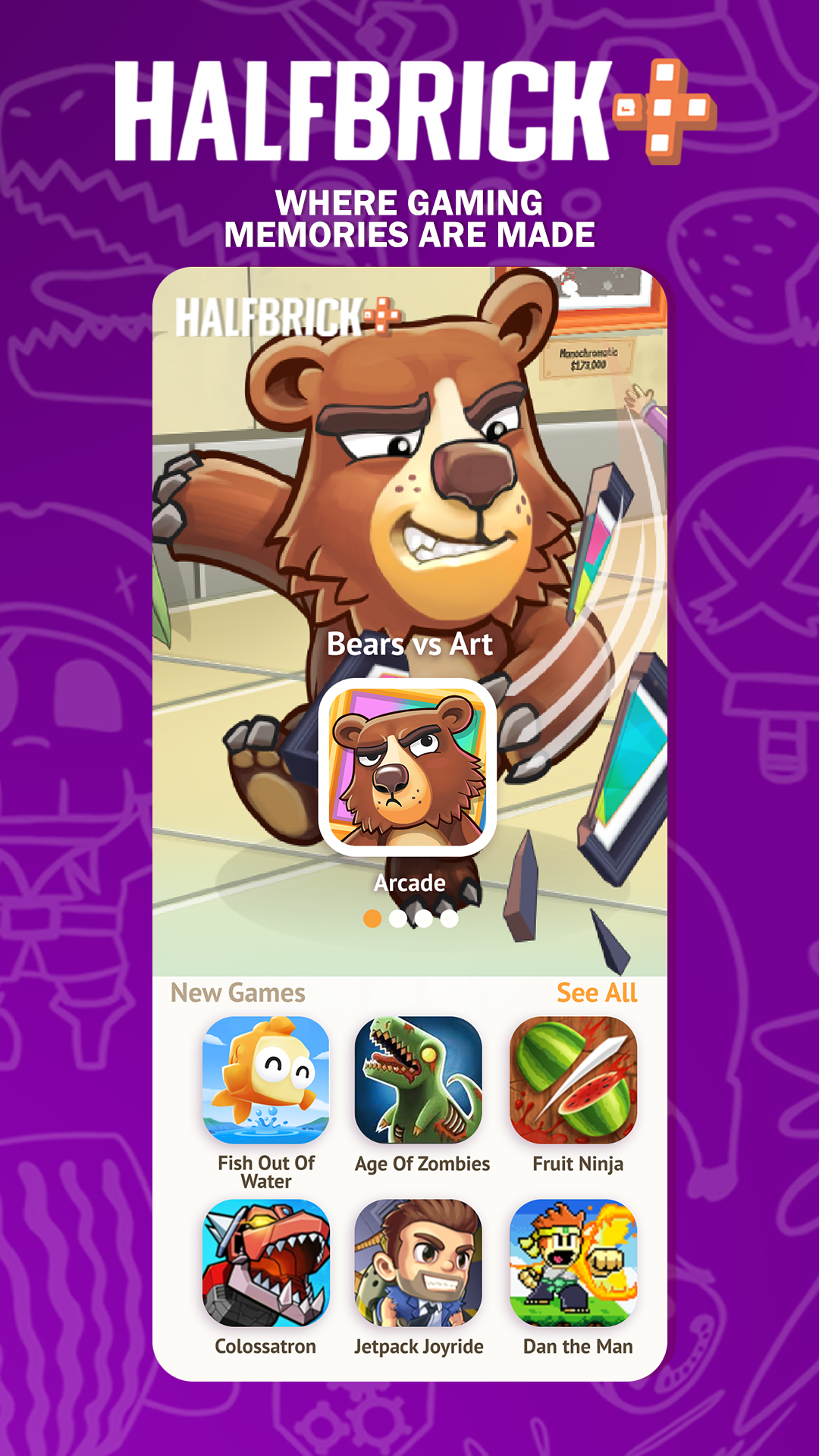 Bears vs. Art 게임 스크린 샷