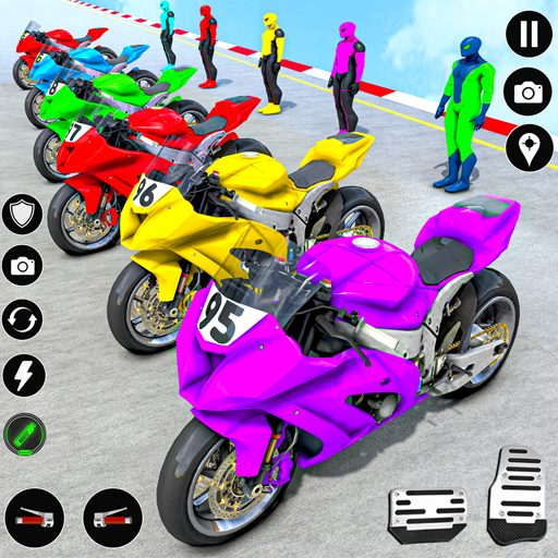 バイクスタントゲームバイクレース3D ゲームのスクリーンショット