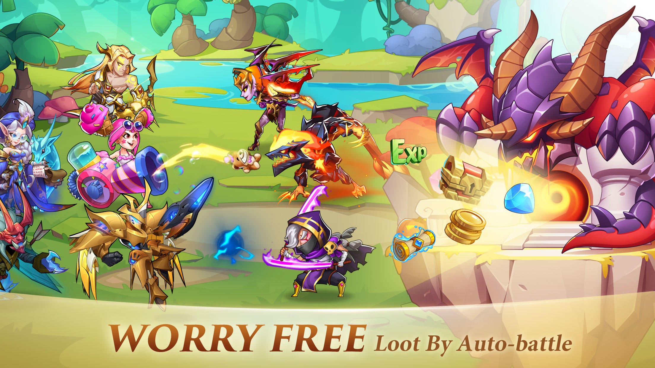 Idle Heroes Game Screenshot