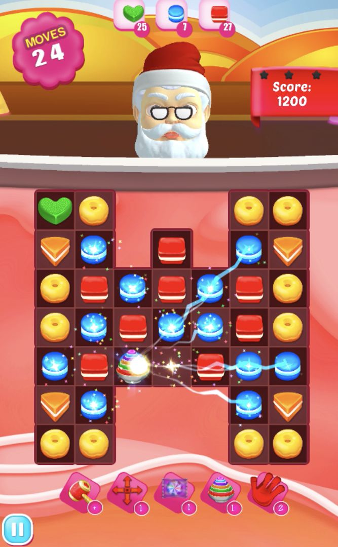 Cookie Crush 550 levels ภาพหน้าจอเกม