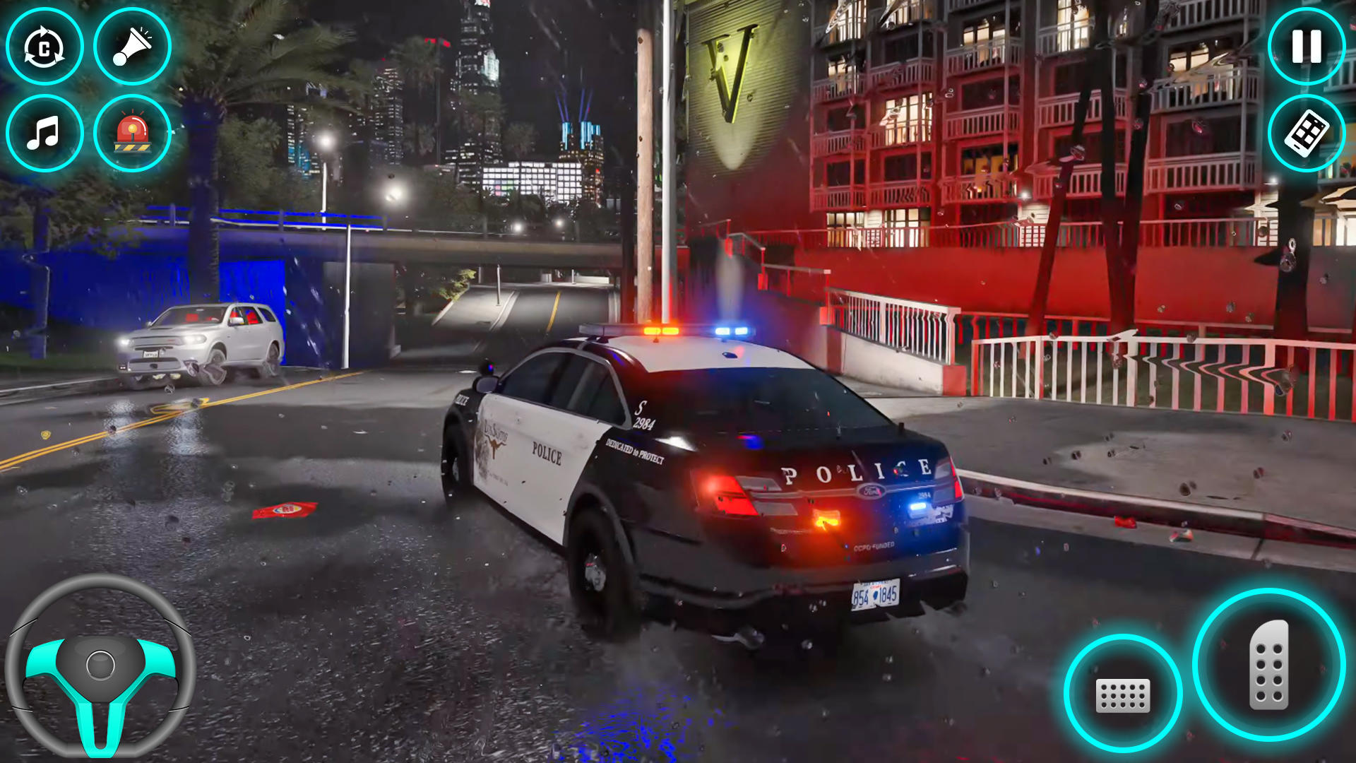 Captura de Tela do Jogo US Police Car Chase Game 2024