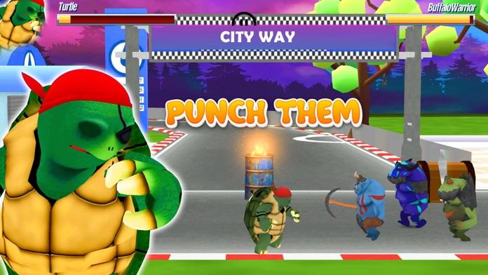 Turtle Street Fighting Ninja Game Screenshot
