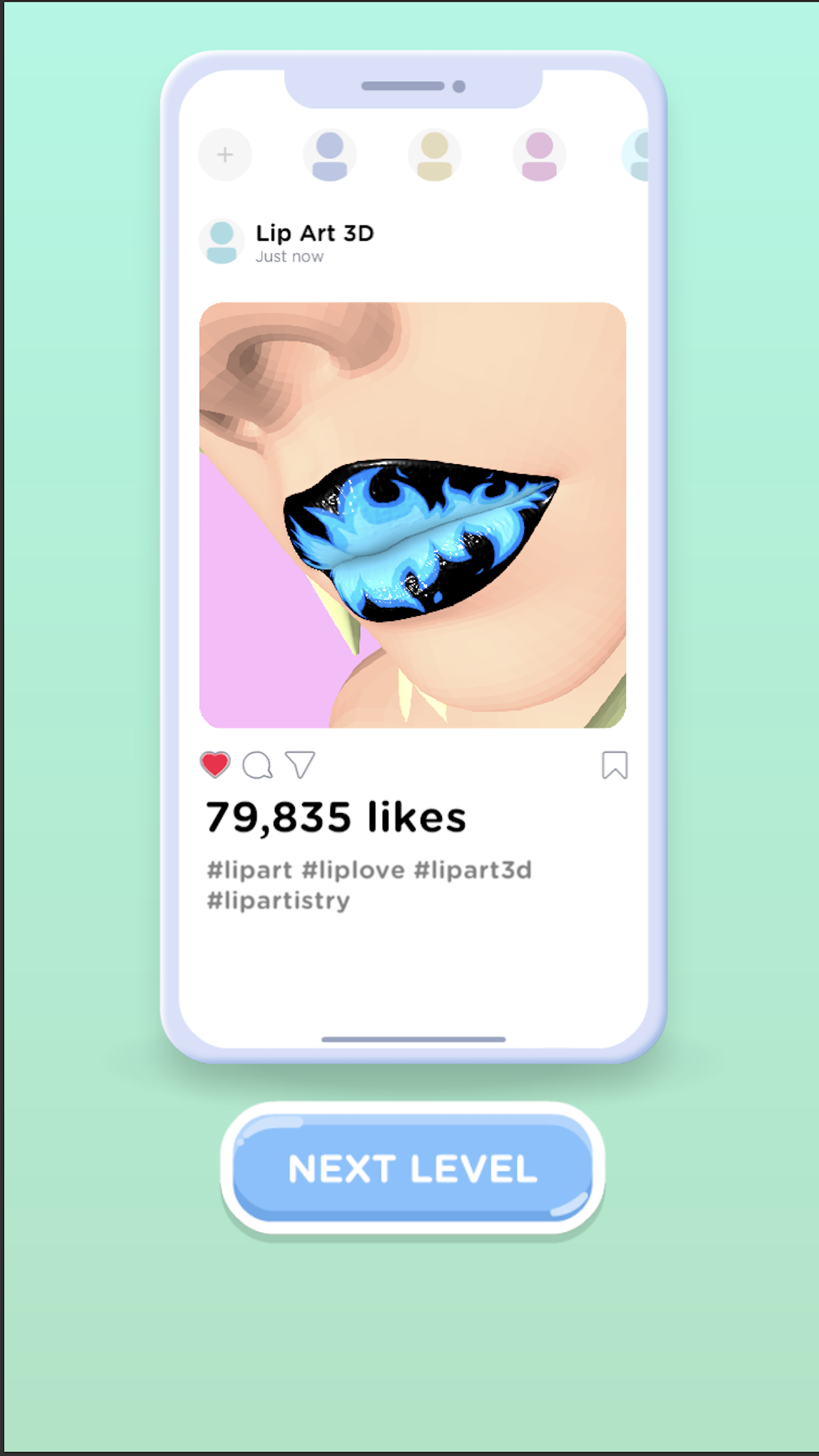 Screenshot of Lip Art 3D
